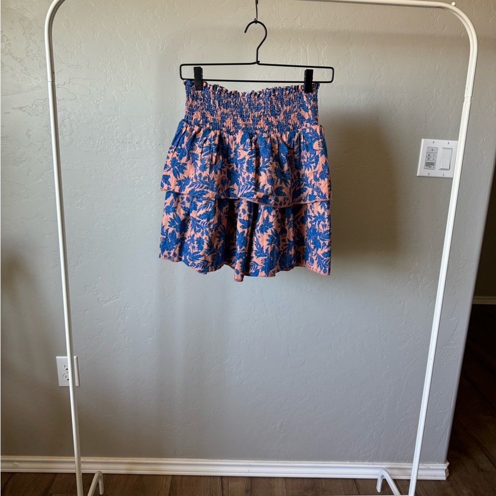 Universal Thread Skater Mini Skirt in Blue and Pink